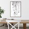 Hanging (Branches) by Rebecca Cozart 16-in. W x 23-in. H. Canvas Wall Art Print Framed in Grey